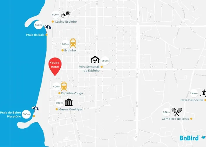 Сasa de vacaciones 4 With Terrace Espinho (Aveiro)